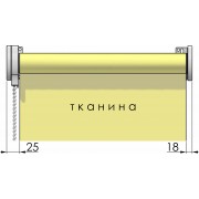 Тканинні ролети система відкритого типу Standart 32